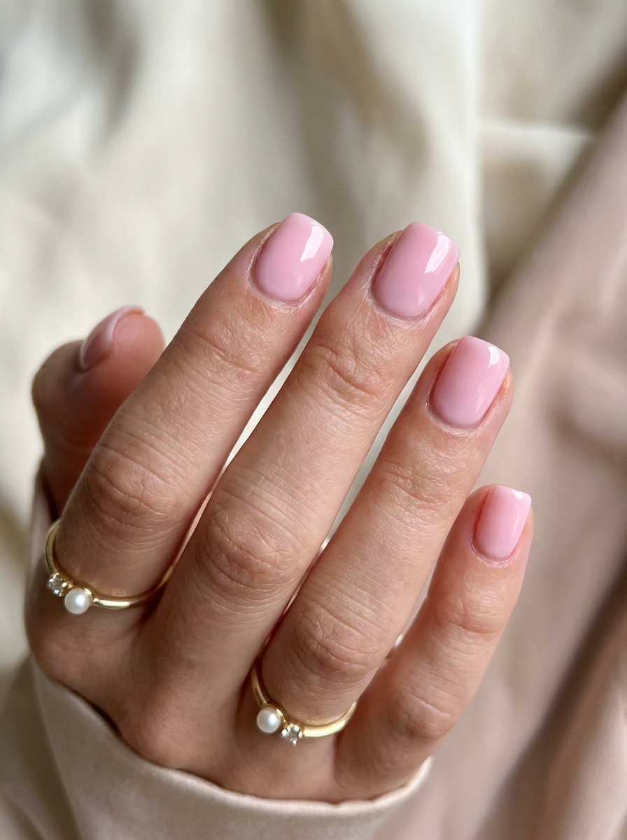 Hellrosa Square Nails als Hellrosa Nägel Inspiration 2026